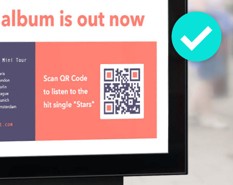 Don't let your QR Code blend into the background