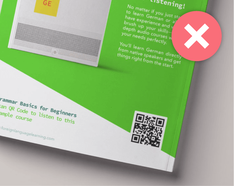 Guide your audience with a call to action frame on your QR Code